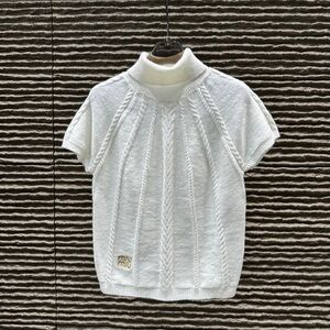 Miu Miu White Knit Tank Top
